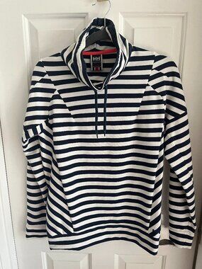 Helly Hansen  - Navy & White Strip Pullover